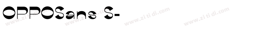 OPPOSans S字体转换